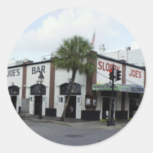 Pegatina Redonda Joe descuidado