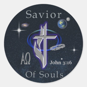 Pegatina Redonda JOhn 3:16