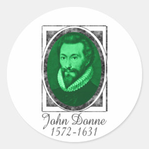 Pegatina Redonda John Donne