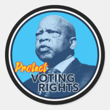 John Lewis Protect Voting Rights Rótulo