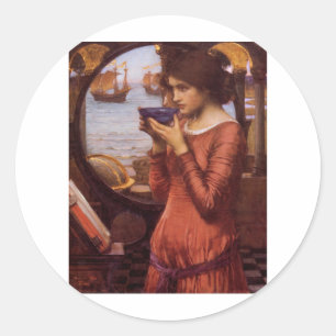 Pegatina Redonda John William Waterhouse - Destiny