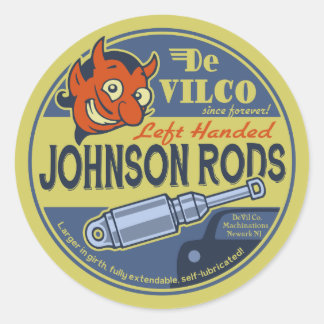 Pegatina Redonda Johnson Rods L