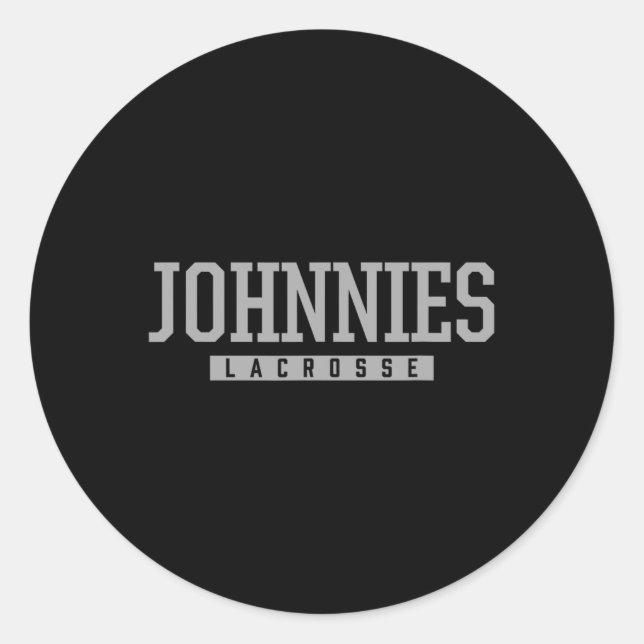 Pegatina Redonda Johnstown Johnson Lacrosse Hs (Anverso)
