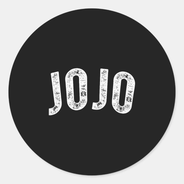 Pegatina Redonda Jojo (Anverso)