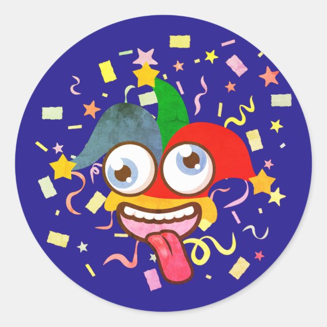 PEGATINA REDONDA JOKER PRANKS (Anverso)