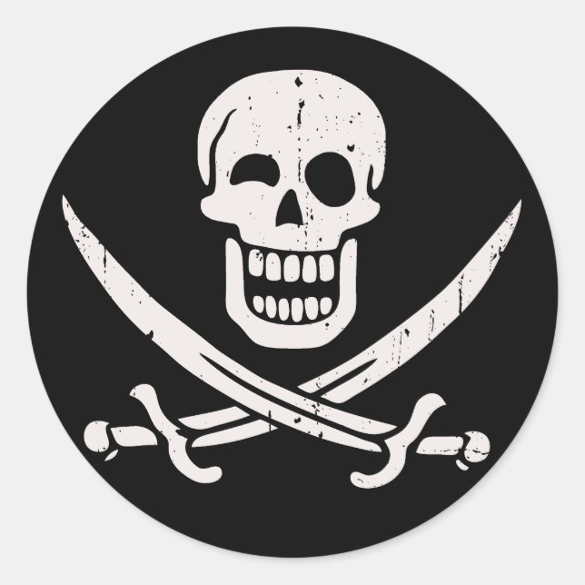 Pegatina Redonda Jollier Jack (Anverso)