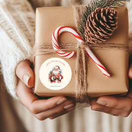 Pegatina Redonda Jolly Christmas Magic Sticker | Holiday Label