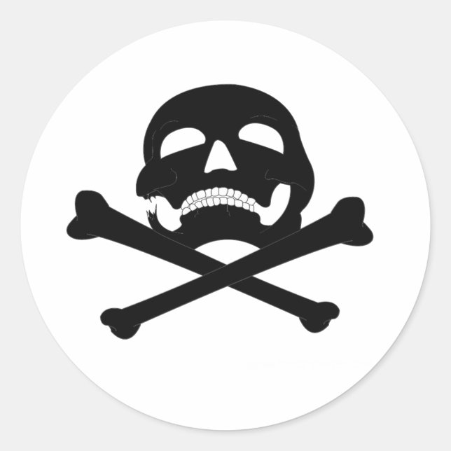 Pegatina Redonda Jolly-Roger #4 (Anverso)