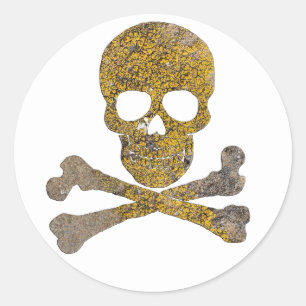 Pegatina Redonda Jolly Roger Talking Canyons Nuevo México