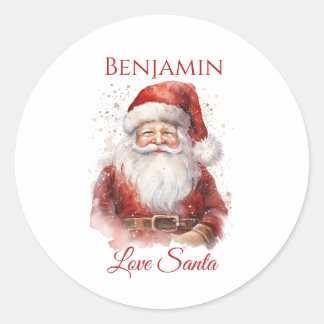 Pegatina Redonda Jolly Santa Kids