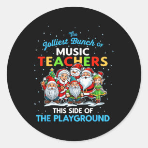 Pegatina Redonda Jolmost Bunch Of Music Teachers