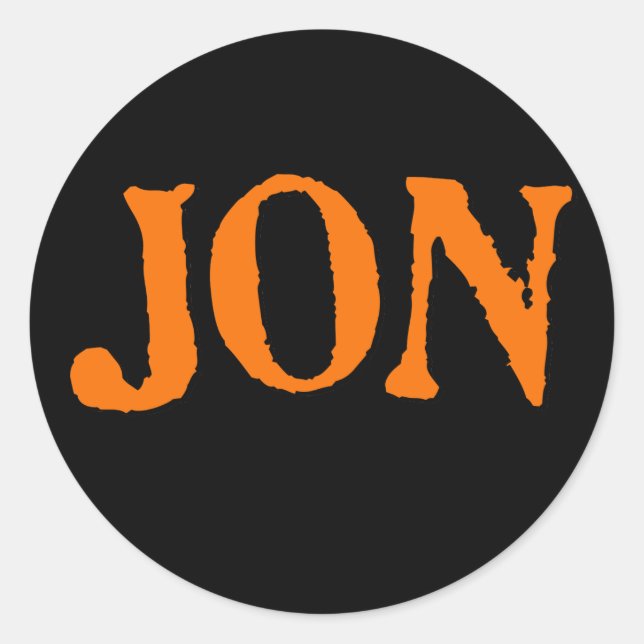 Pegatina Redonda Jon Instant Costume (Anverso)