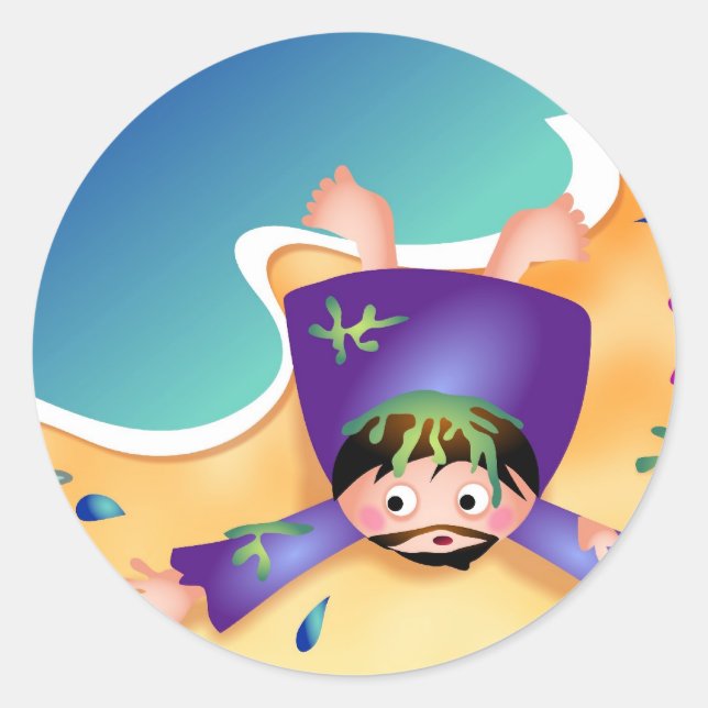 Pegatina Redonda Jonah (Anverso)