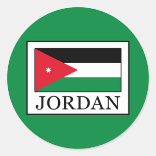 Pegatina Redonda Jordania