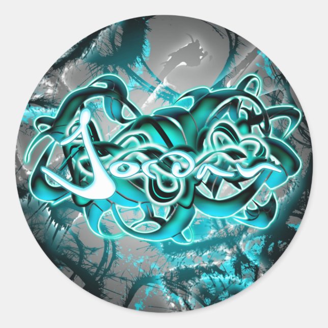 Pegatina Redonda Jordania (Anverso)