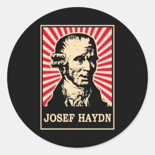 Pegatina Redonda José Haydn
