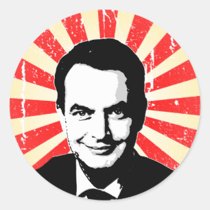 Pegatina Redonda Jose Zapatero