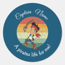 JÓVENES Fiestas Pirata Clásico Round Stick