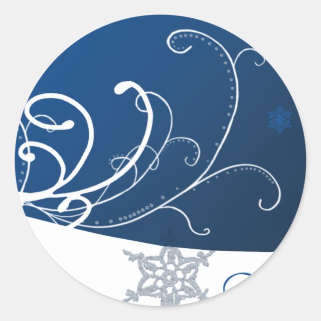 Pegatina Redonda Joy Holiday Mateo Pegatinas (Anverso)