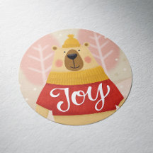 Joy Woodland Winter Bear | Festividad de los Navid