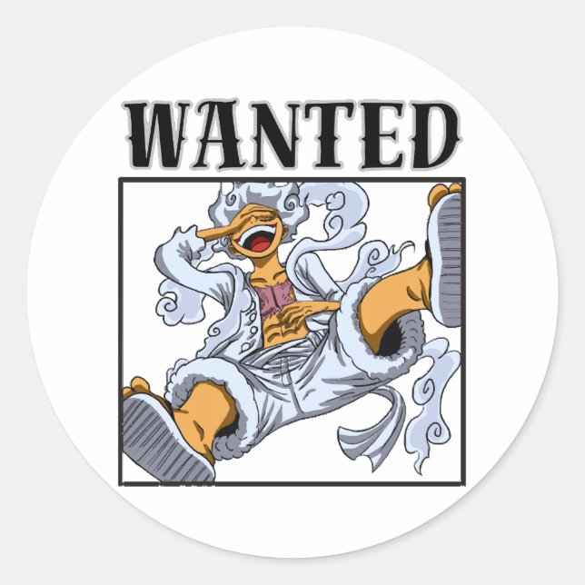 Pegatina Redonda Joyboy luffy (Anverso)