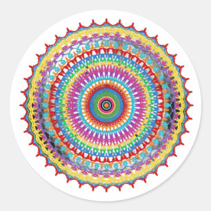 Pegatina Redonda Joyburst mandala clipart