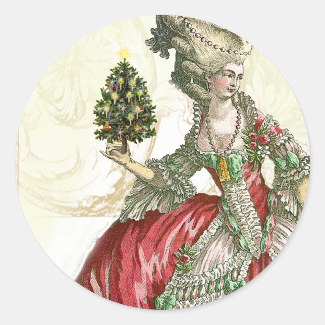 Pegatina Redonda Joyeux Noel (Anverso)