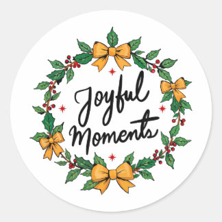 Pegatina Redonda Joyful moments