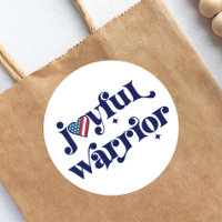 Joyful Warrior Navy Type USA Flag Hearotic