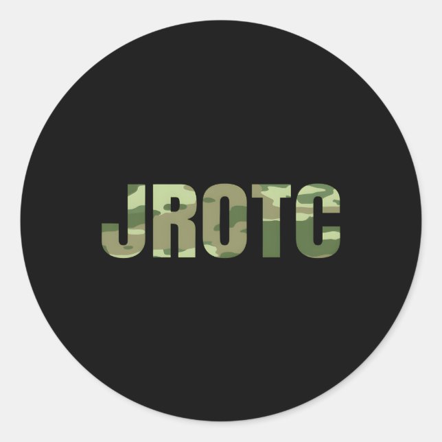 Pegatina Redonda Jrotc Cadet Estados Unidos Junior Rotc (Anverso)