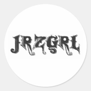 Pegatina Redonda Jrzgrl