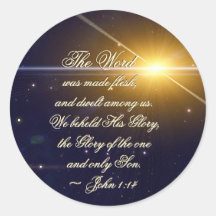 Juan 1:14 La palabra se convirtió en carne, verso