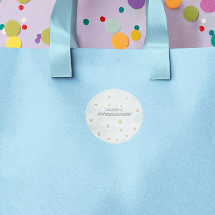 Pegatina Redonda Jubilación feliz