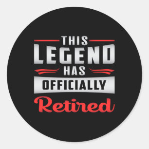 Pegatina Redonda Jubilación Jubilación Jubilación Jubilación Jubila