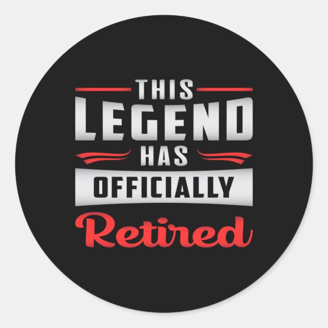 Pegatina Redonda Jubilación Jubilación Jubilación Jubilación Jubila (Anverso)