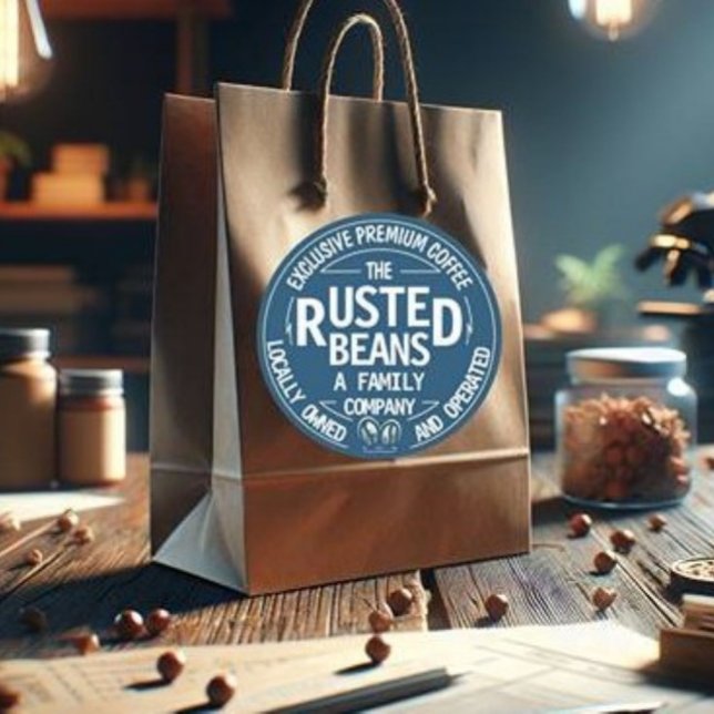 Pegatina Redonda Judías Rostadas - Café (Subido por el creador)