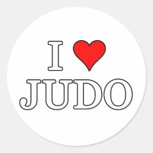 Pegatina Redonda Judo