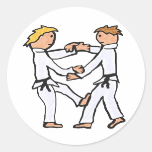 Pegatina Redonda Judo