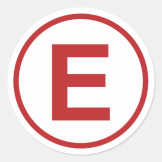 Pegatina Redonda Juego de Decretos de Extinguisher Race Car Fire