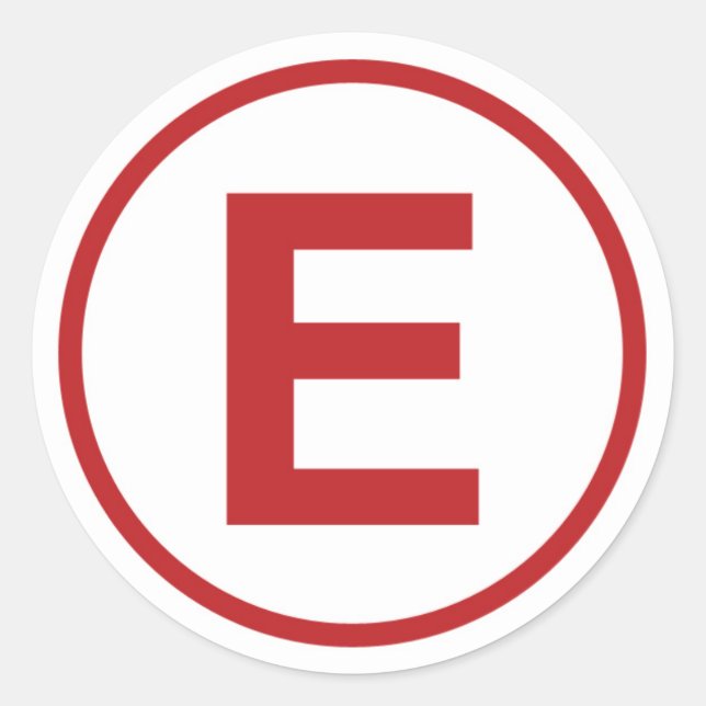 Pegatina Redonda Juego de Decretos de Extinguisher Race Car Fire (Anverso)