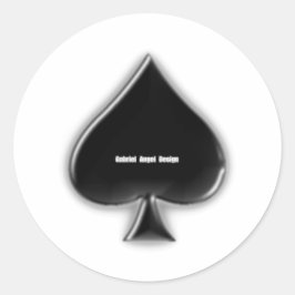 Pegatina Redonda Juego de espadas