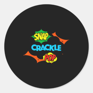 Pegatina Redonda Juego de meme relajante de cita divertida retro Sn