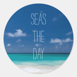 Pegatina Redonda Juego de palabras