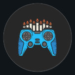 Pegatina Redonda Juego de video Gamer Hanukkah Chanukah Muchacha jo<br><div class="desc">Jugador de videojuegos Hanukkah Chanukah Hombres Jóvenes Niños 1</div>
