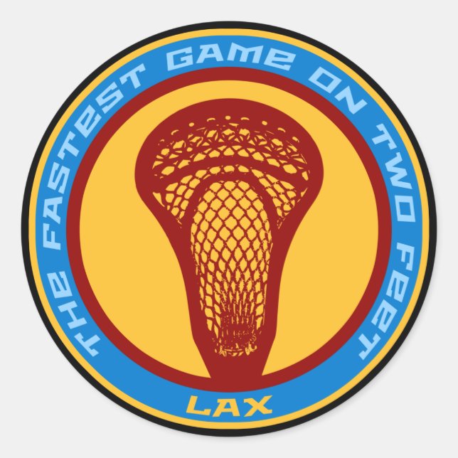 Pegatina Redonda Juego más rápido (Anverso)