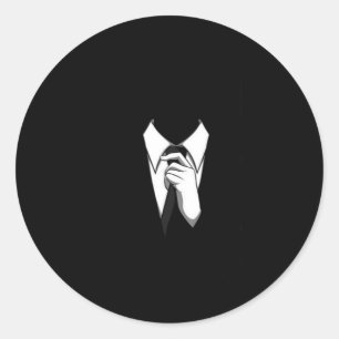 Pegatina Redonda Juego y lazo anónimos