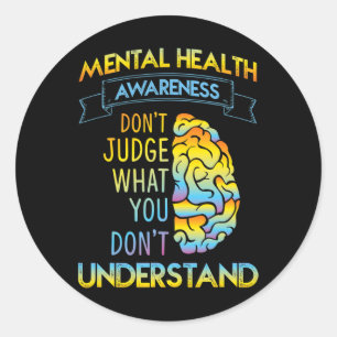 PEGATINA REDONDA JUEZ DE DONT - CONCIENCIA SOBRE SALUD MENTAL