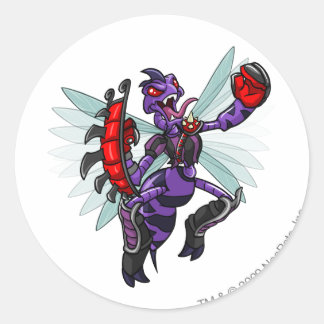 Pegatina Redonda Jugador de Citadel Buzz Darigan
