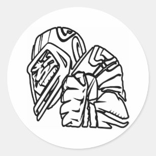 Pegatina Redonda Jugador de fútbol