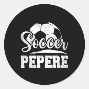 Pegatina Redonda Jugador de fútbol Pepere Día del Padre